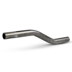 Полуобводы (уточки) стальные с одной резьбой